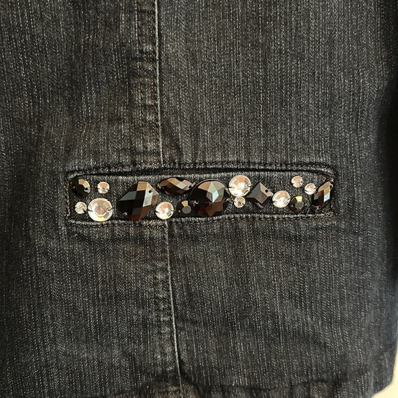 JM Collection Denim jacket and pants bling - Picture 4 of 10
